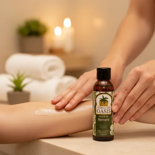 Aceite Masajes De Romero Hierbas Del Oasis 60cc