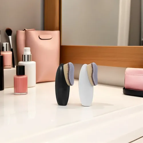 Brocha Para Base De Maquillaje, 2 Unidades, Para Líquidos Y