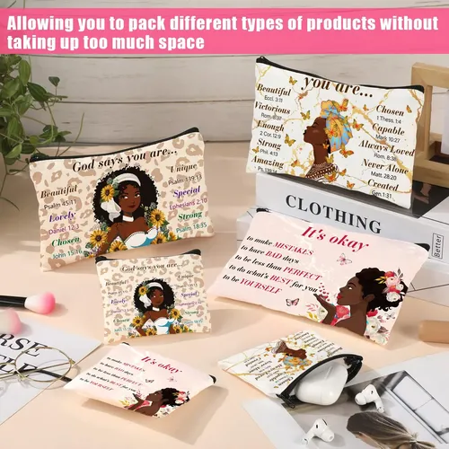 Bolsa De Maquillaje Silkfly African American Cosmetic, 12 Un