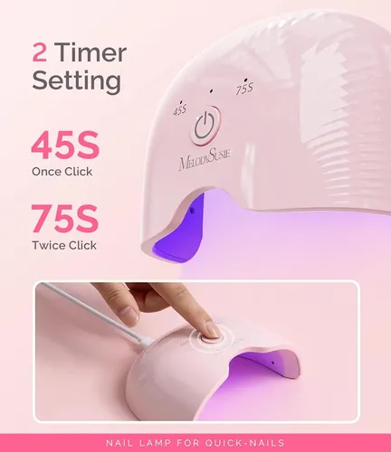 Lámpara Uv Led Compacta 6w Para Uñas Con Timer