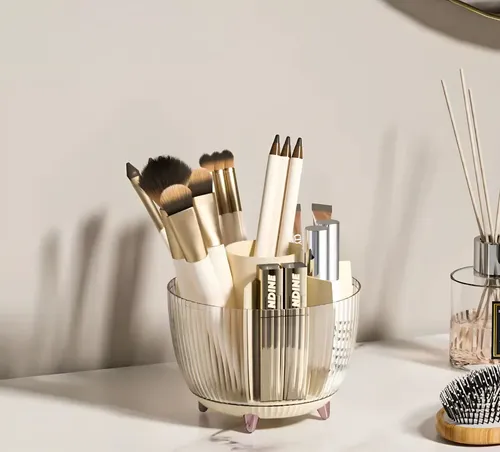 Organizador Brochas Maquillaje Capsula Portacosmeticos Gira