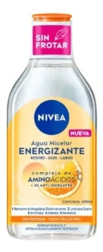Nivea Desmaquillante Agua Micelar Energizante X 400 Ml