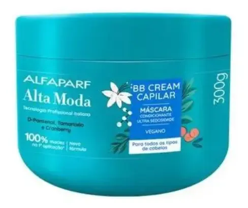 Mascara Bb Cream Capilar Alfaparf Alta Moda 300ml Vegano
