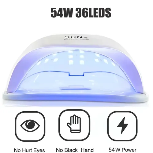 Cabina Uv Led Uñas 54w 4 Temporizadores Pantalla Digital