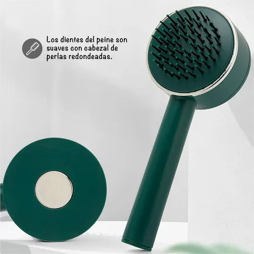 Cepillo Peine Para El Cabello Autolimpieza Desenredante.