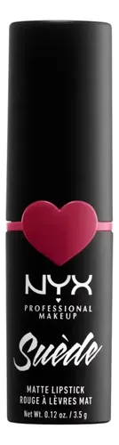 Labial Cremoso Barra Nyx Suede Matte Lipstick Tono Cherry Skies