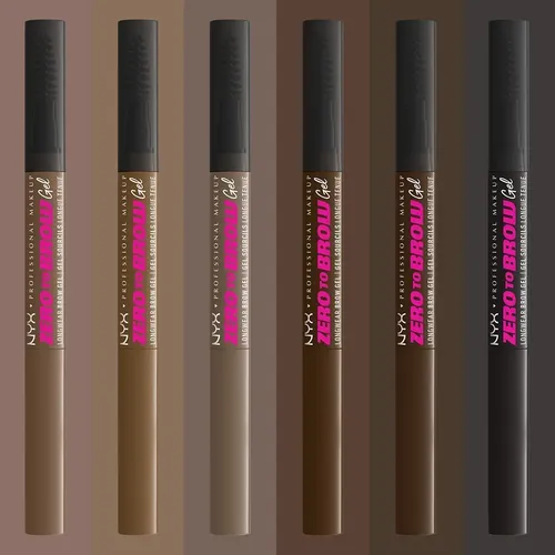 Gel De Cejas Zero To Brow Gel De Nyx Professional Makeup Color Black
