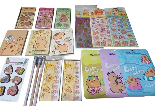 Mega Kit Makeup Peluche Capibara 50 Art Emprende Dia Dl Niño