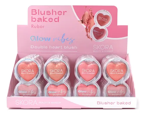 Rubor Dúo Corazon Tono 01 39615 Tono Del Maquillaje Rosa Tono 02