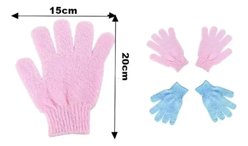 Guantes Exfoliante Limpieza Corporal Piel Baño Ducha X Par