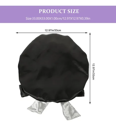 Gorro De Ducha Reutilizable Con Turbante Satinado Para Mujer