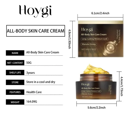Crema Corporal Reafirmante Hoygi  Loción Hidratante E Ilumi