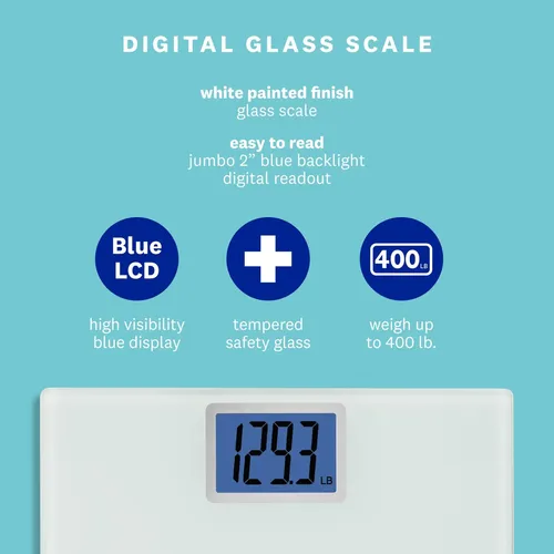 Báscula Digital De Baño Conair Ww514z, 400 Libras, Blanca