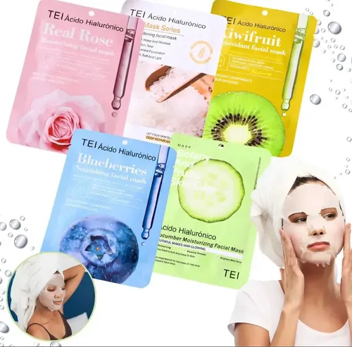 Kit X5 Mascarillas Faciales Humectantes Nutritivas Skincare