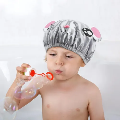 2 Gorros De Ducha, Gorro De Baño Reutilizable For Niños, Ad