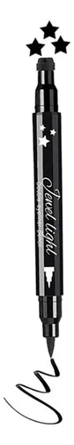 Delineador Líquido Doble Cara Go Ho Star Stamp Negro 1 Pc