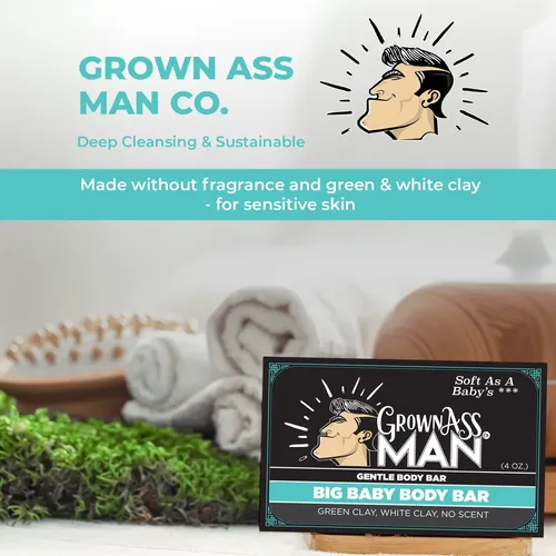 Barra Corporal Big Baby De Grown Ass Man Co. (sin Exfoliante