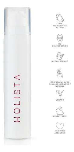 Base de maquillaje líquida Holista Skincare Makeup CC Serum tono light/medium – 25mL