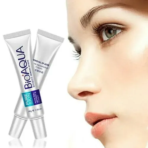 Crema Bioaqua Acné Bioaqua Pure Skin día/noche para piel normal de 30mL/30g 20+ años