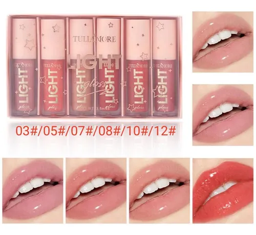 Set De Brillo Labial Hidratante Con Acabado De Espejo Pearl