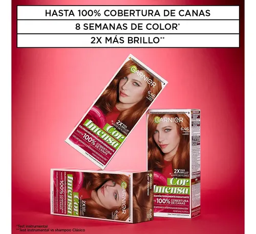 Kit Tintura Permanente Cor Intensa Tono 6.46 Garnier