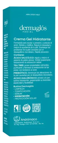 Dermaglós Crema Gel Hidratante Control Acné Dia/noche X50g