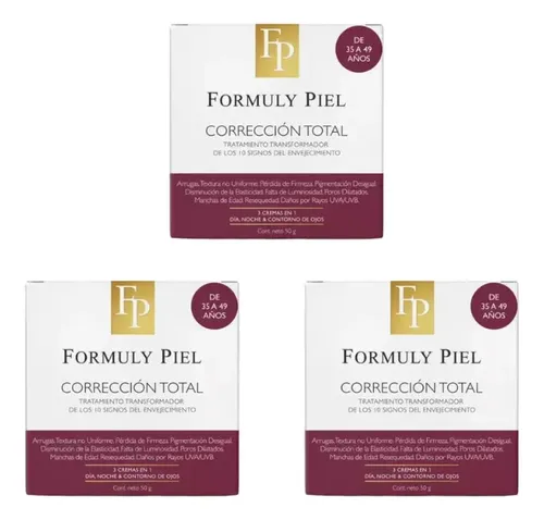 Crema Antiage Correción Total Formuly Piel 3×1 Todo Tipo De Piel Día/noche