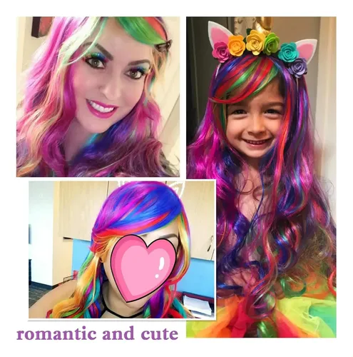 W Peluca Larga Rizada Ondulada De Anime Para Cosplay H