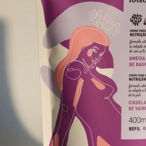 Crema corporal hidratante Tododia de Natura Refil, 400 ml, fragancia de ciruela y flor de vainilla