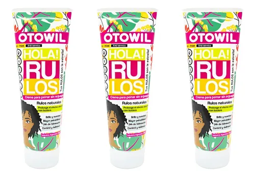 Kit X 3 Crema Capilar Peinado Cabellos Rulos X 120g Otowil