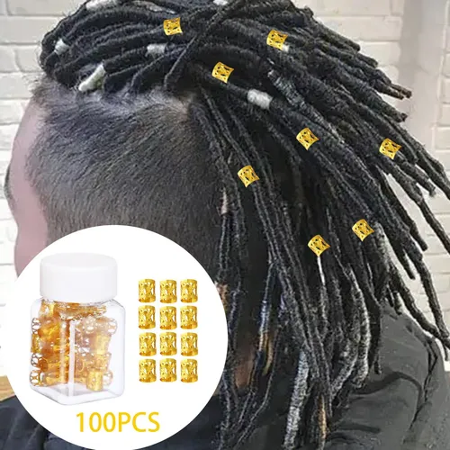 100 Cuentas Para Trenzas Y Rastas Accesorios Cabello