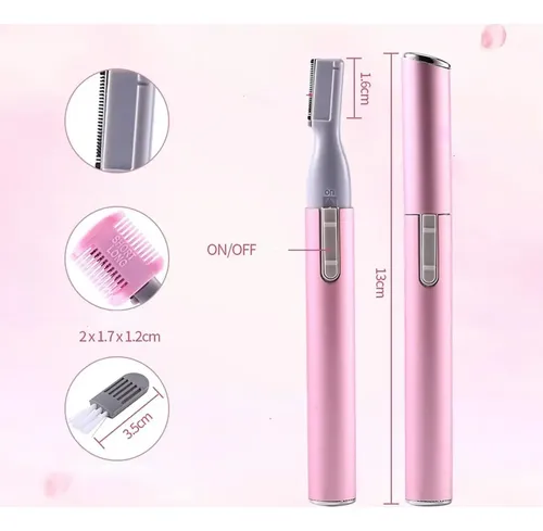Recortador De Cejas Eléctrico Zetiling Para Mujeres Blanco