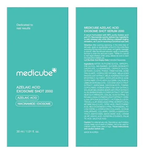 Sérum Facial Medicube Azelaic Acid Exosome Shot 2000 30 Ml
