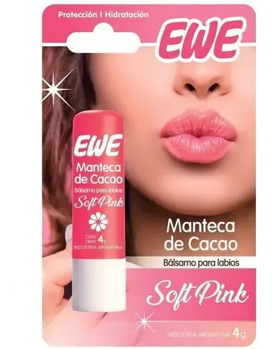 Ewe Manteca De Cacao Bálsamo Para Labios Pink 12 Unidades