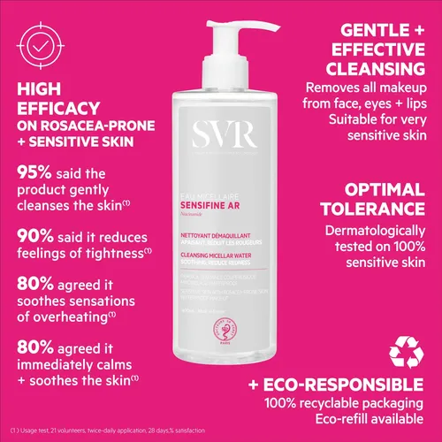 Agua Micelar Svr Para Piel Sensible, 13.5 Fl. Oz