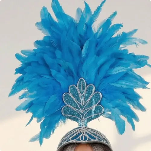 Adorno Para La Cabeza Plumas Adornado Diadema Con Plumas