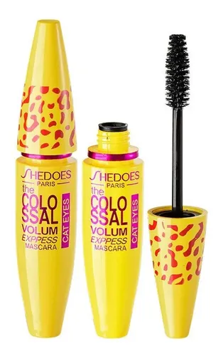 Rímel Tubo Amarillo Rizado, Delgado Y Grueso