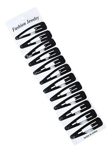 Blíster X12 Hebillas Tic Tac Para El Cabello Pelo Mayorista