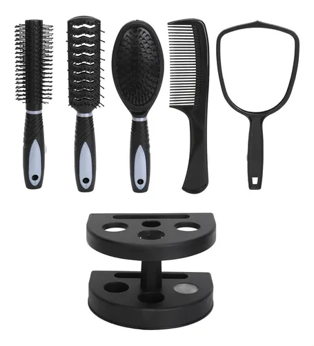Soporte Para Peineta De Pelo Con Espejo, Juego De 5 Peines P