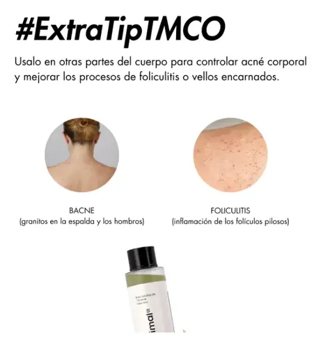 The Minimal Co Tonico Exfoliante Facial Salicílico 2% 100ml Todo Tipo De Piel Día/noche