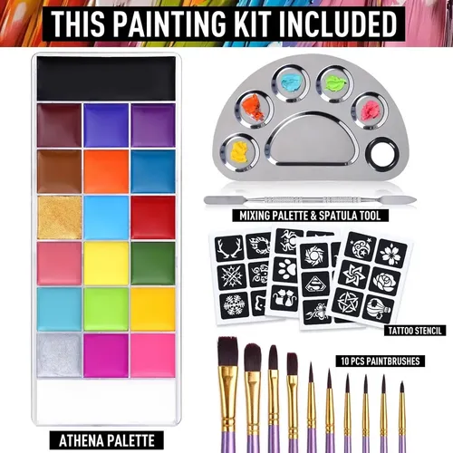 Body Paint Profesional 20 Colores