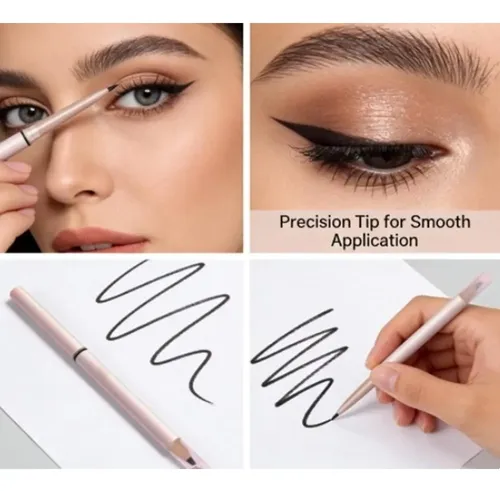 Lápiz Delineador En Gel 2-en-1 Con Brocha Integrada