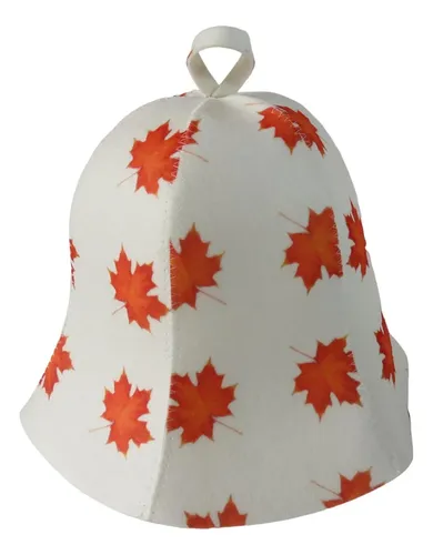 Gorro De Ducha De Baño Banya Cap Sauna Banya Hoja De Arce