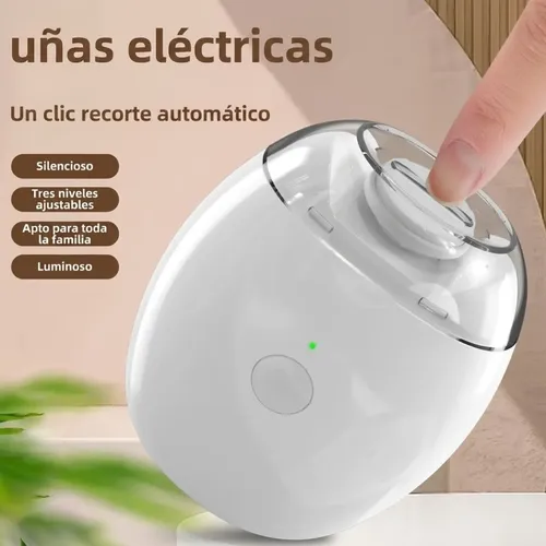 Cortauñas Eléctrico Portátil Usb Recargable Automático Pro