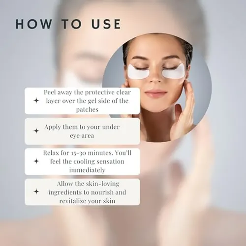 Parches De Gel Refrescante Para Debajo De Los Ojos De Rinna