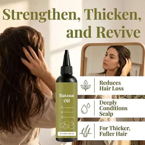 100ml Natural Batana Hair Care Oil, Non Greasy Fast