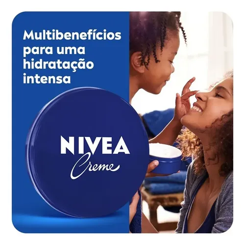 Crema Nivea Lata Facial 145g Hidratante Lata Azul