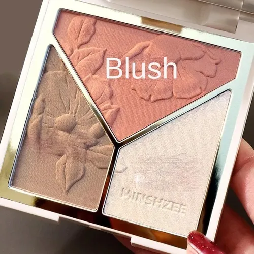 Paleta Iluminadora De Rubor Contorno 3 En 1 3 Tonos