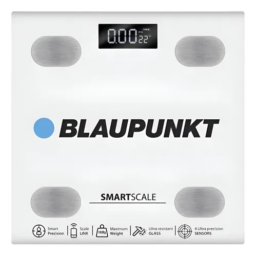 Balanza Digital De Baño Blaupunkt Smart Scale 180kg Vidrio