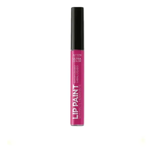 Labial Líquido Semi Mate Hidratante Avon Lip Paint Color Sassy Fuchsia